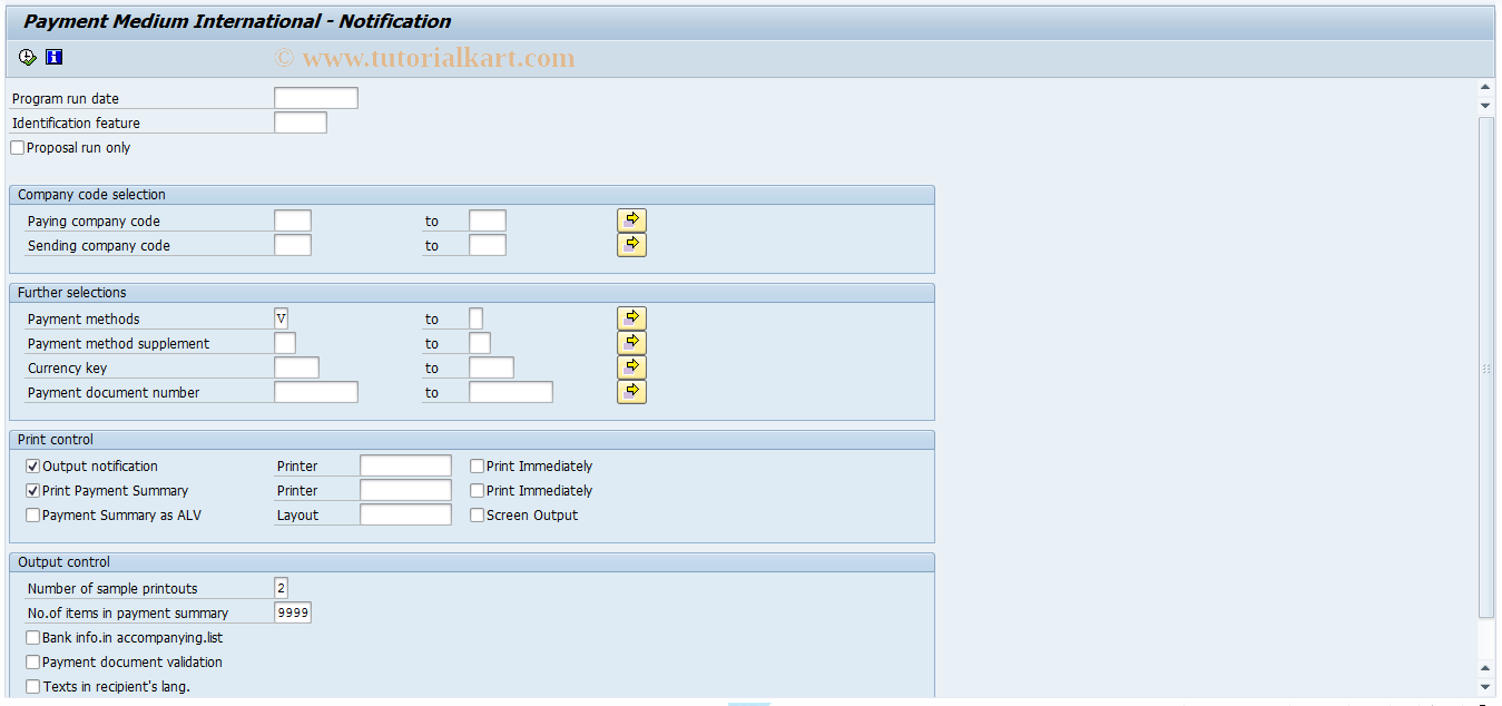 SAP TCode PC00_M34_FFOD - Perform Cash Payment