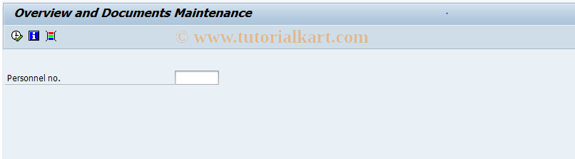 SAP TCode PC00_M37_DOCS - HR Personhal Documents