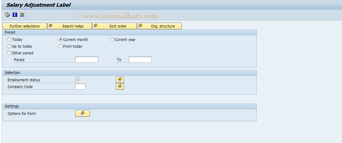 SAP TCode PC00_M37_ETIQ - Salary Adjustment Label 37