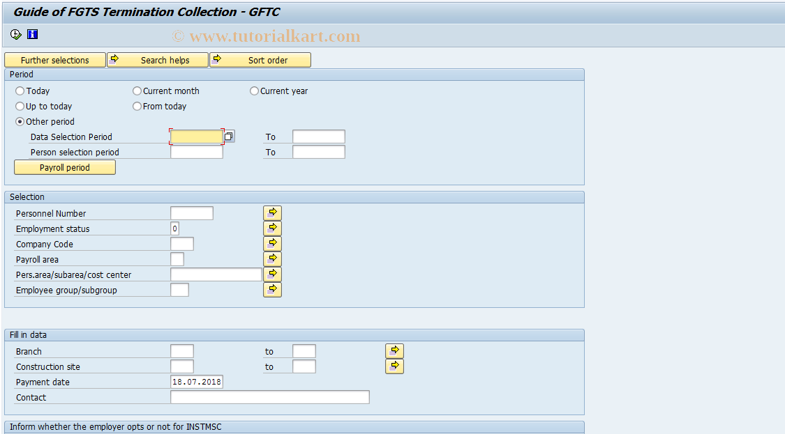 SAP TCode PC00_M37_GRFC - FGTS Termination Guide