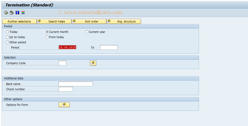 SAP TCode PC00_M37_RECT - Termination 37