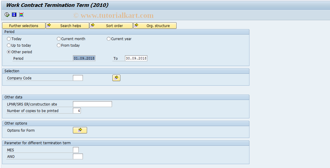 SAP TCode PC00_M37_RTER - Termination Term 2010