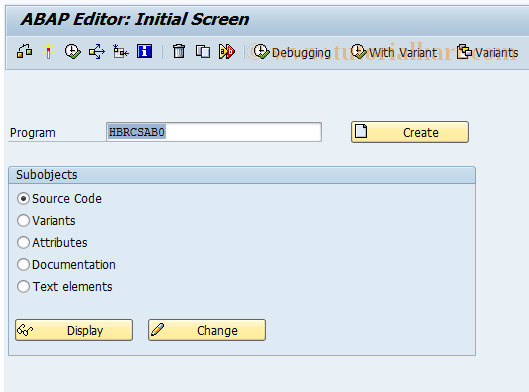 SAP TCode PC00_M37_SAB0 - Absence and acquisiton per.control