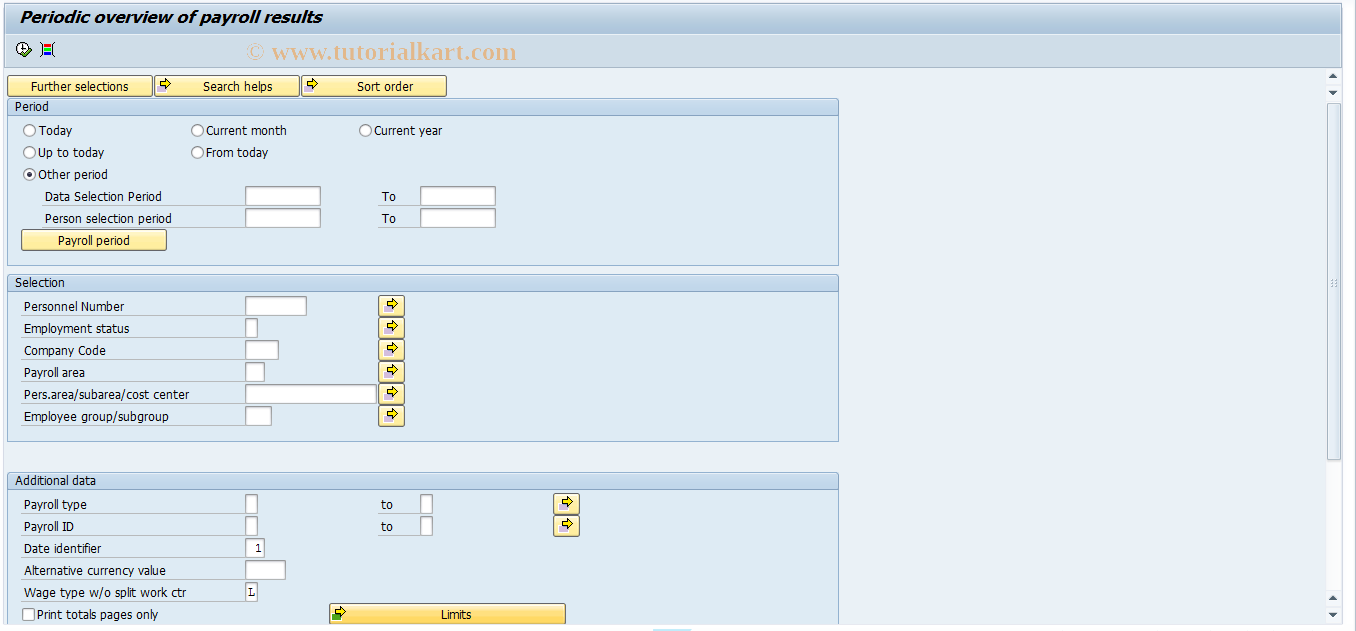 SAP TCode PC00_M38_CLJN - Payroll journal