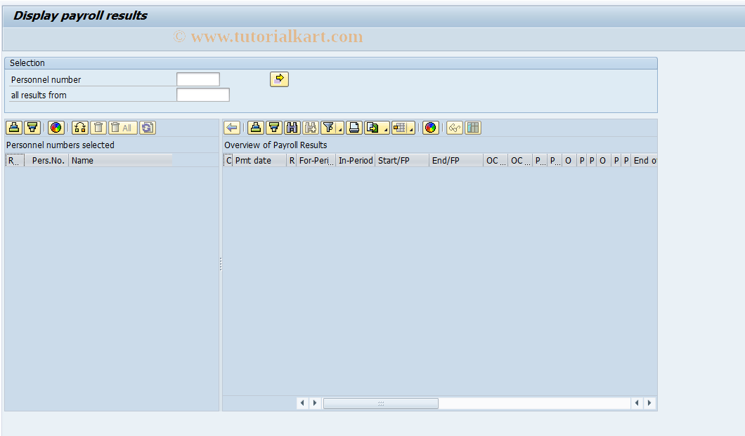 SAP TCode PC00_M42_CLSTR - Display Payroll Result