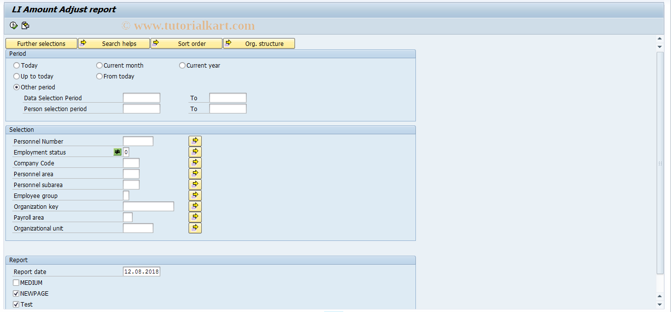 SAP TCode PC00_M42_LLIA - LI legal reporting Adjustment 42