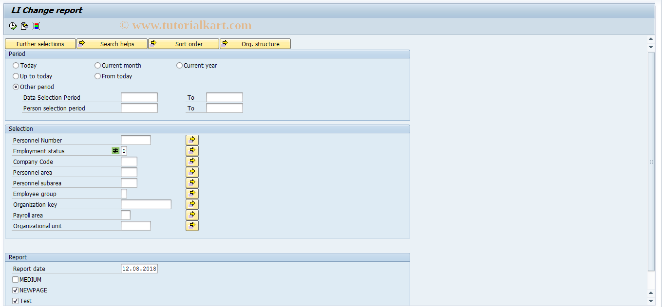 SAP TCode PC00_M42_LLIC - LI legal reporting Changes 42