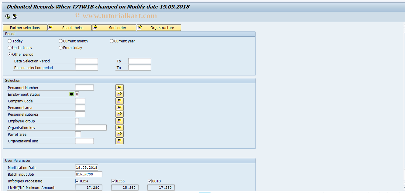 SAP TCode PC00_M42_LNC0 - Update infotype from T7TW1B 42