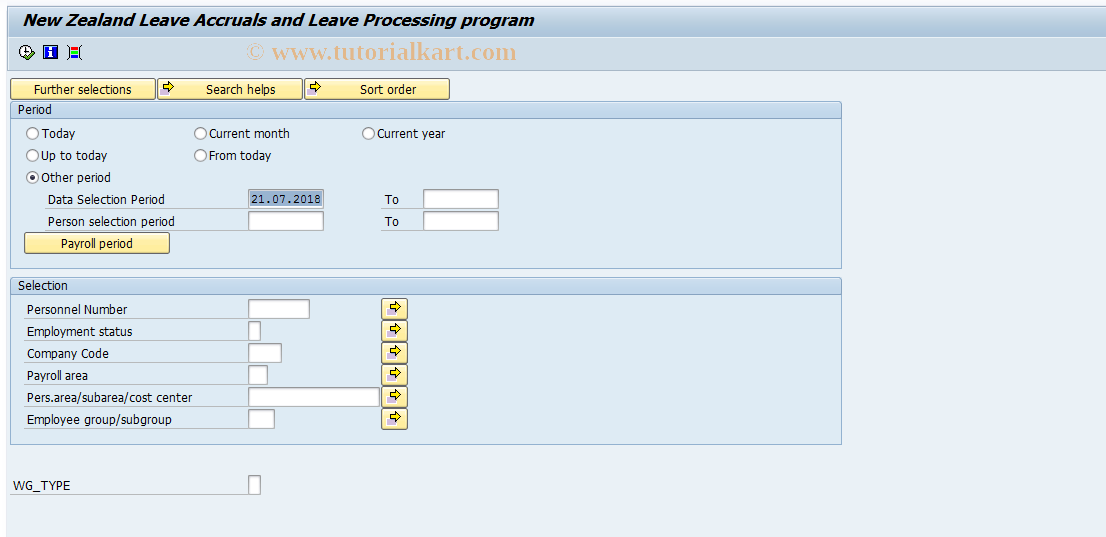 SAP TCode PC00_M43_HNZCLAC0 - HNZCLAC0