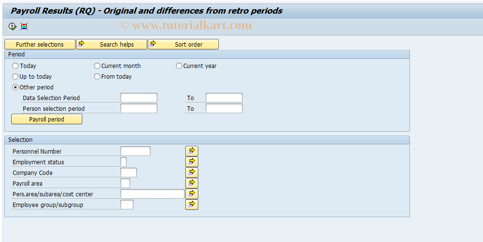 SAP TCode PC00_M43_HNZUCLR0 - HNZUCLR0