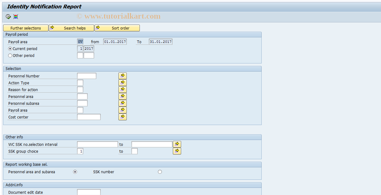SAP TCode PC00_M47_KIM2 - Identity Notification Report