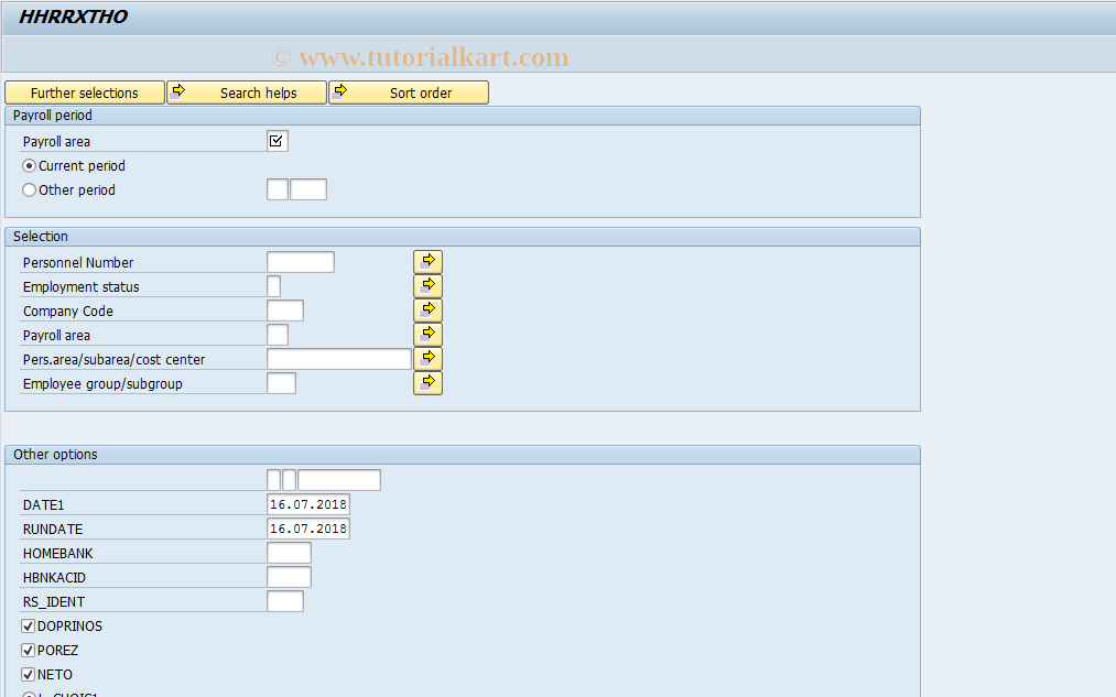 SAP TCode PC00_M58_RXTHO - Employee annual analytic card