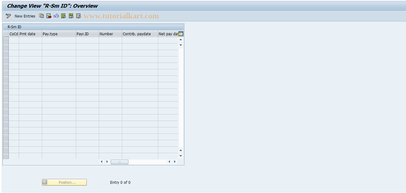 SAP TCode PC00_M58_T7HR1R - Maintain R-Sm ID number