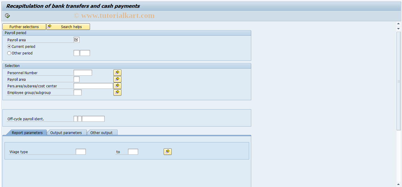 SAP TCode PC00_M61_CROP0 - Recapitulation of bank transfers