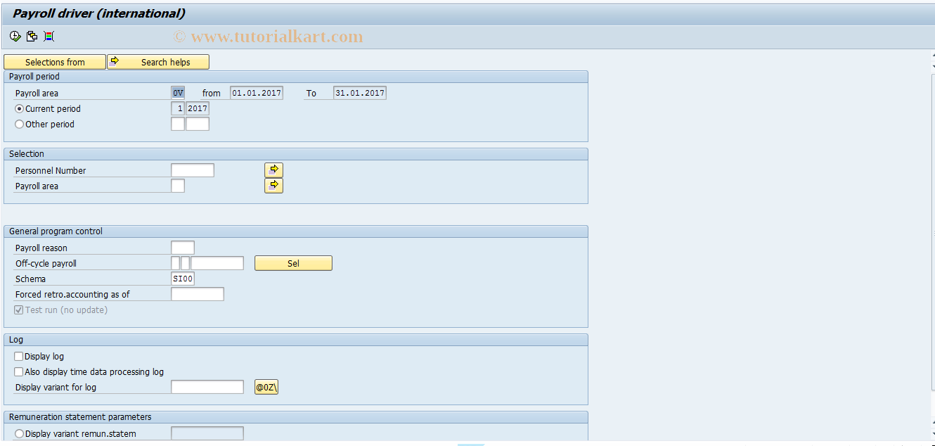 SAP TCode PC00_M62_CALC_SIMU - Obraè.plaè - simulacija Slovenija