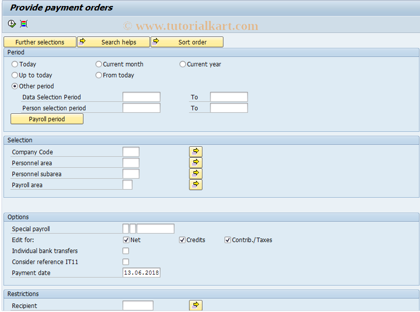 SAP TCode PC00_M62_CBT01 - Bank transfers for SEPA