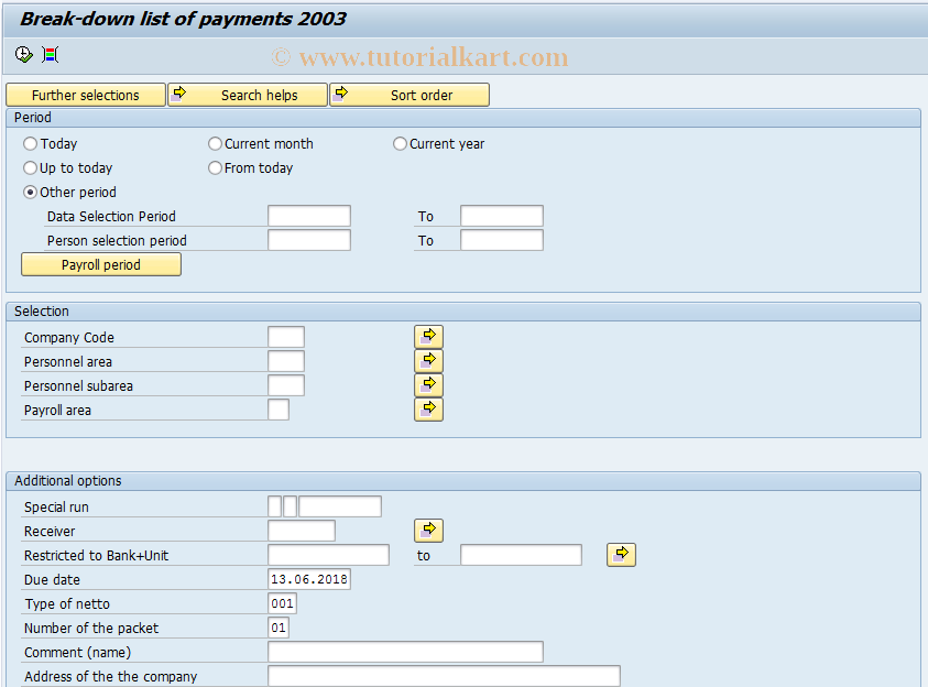 SAP TCode PC00_M62_CBT20 - Bank transfers 20