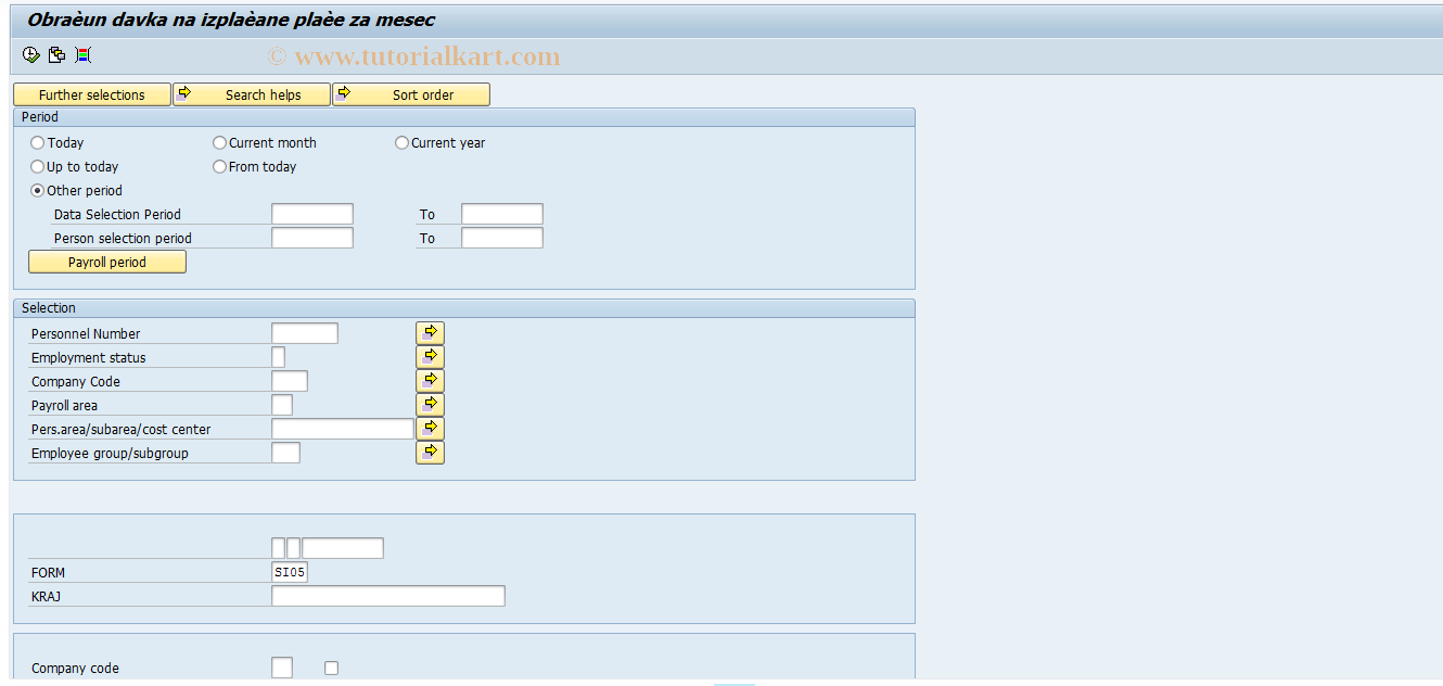 SAP TCode PC00_M62_CCPL1 - PC00_M62_CCPL1