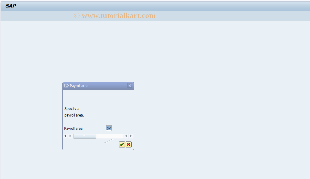 SAP TCode PC00_M99_ABKRS - Set payroll area