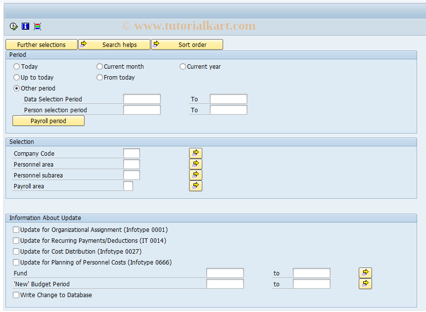 SAP TCode PC00_M99_INF_BPD_ACT - Activation Infotypes for Budget Per.