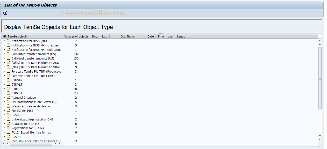 SAP TCode PC00_M99_UTSV - List TemSe Objects