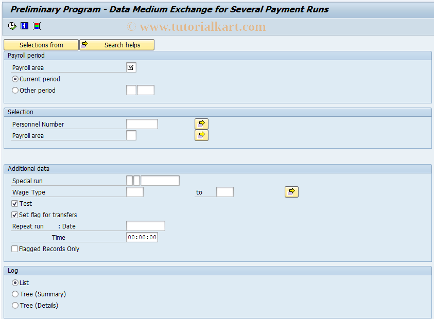 SAP TCode PC00_MQA_CDTA - Bank transfer pre.program DME Qatar