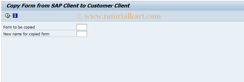 SAP TCode PDF8 - Copy form from SAP client