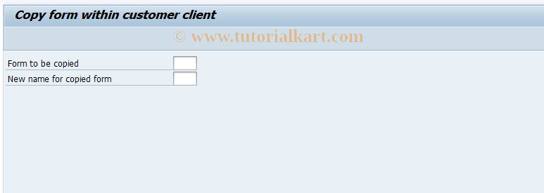 SAP TCode PDF9 - Copy forms within customer client