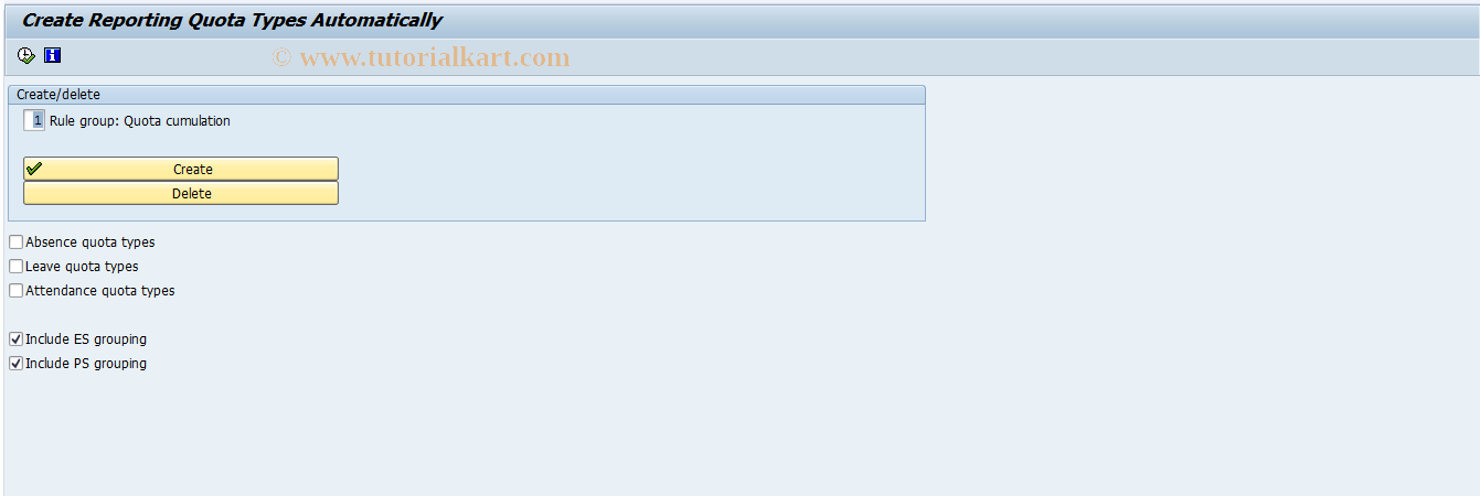 SAP TCode PDW2 - Create Quota Types for Reporting