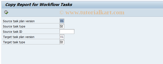 SAP TCode PFCP - Copy Workflow Tasks