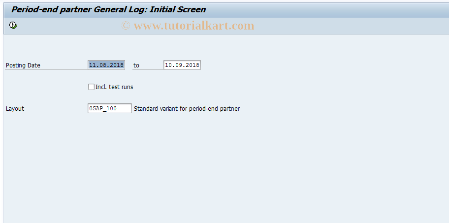 SAP TCode PFM2 - Period Monitor: Log Display