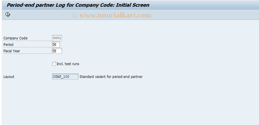 SAP TCode PFM4 - Period Monitor: Log Display