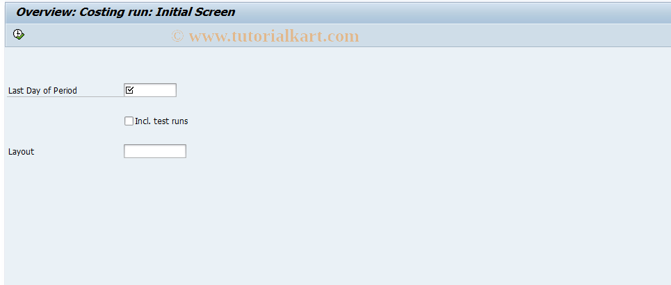 SAP TCode PFM5 - Period monitor - log display