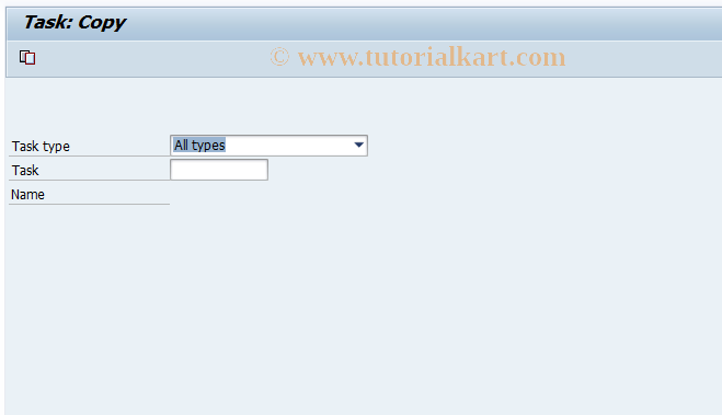 SAP TCode PFTC_COP - Copy Tasks