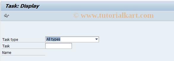 SAP TCode PFTC_DIS - Display Tasks