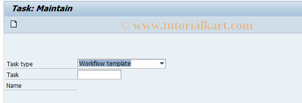 SAP TCode PFTC_INS - Create Tasks