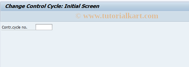 SAP TCode PK02NR - Change Control Cycle