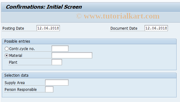 SAP TCode PK41 - Backflush KANBAN Orders