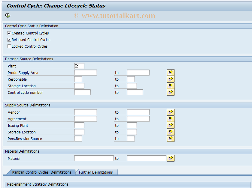 SAP TCode PKLCM - Change Control Cycle Lifecycle Statistical 
