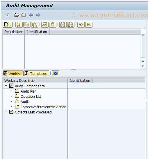 SAP TCode PLMD_AUDIT - Audit Management