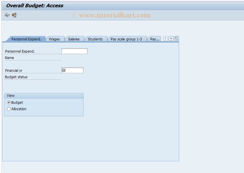 SAP TCode PMB2 - Display Overall Budget