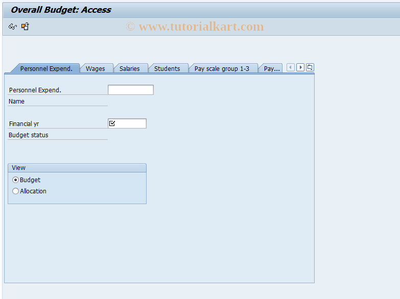 SAP TCode PMBD - Display Overall Budget