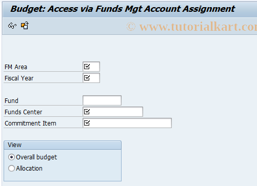 SAP TCode PMFD - Access HR-PFM via FM Account Assgmt