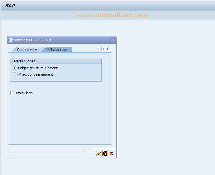 SAP TCode PMUS - User-Specific Settings