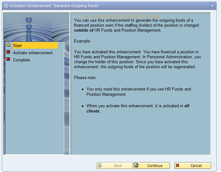 SAP TCode PMWIZ001 - 'Generation...' Enhancement