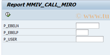 SAP TCode POSTIVDOC - Call transaction MIRO from Portal