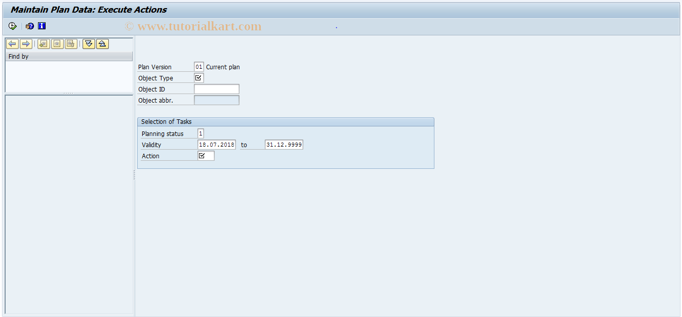 SAP TCode PP03_DIRECT - Execute Action Directly