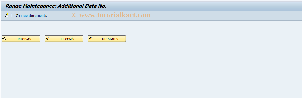 SAP TCode PP06 - Number Range Maintenance: HRADATA