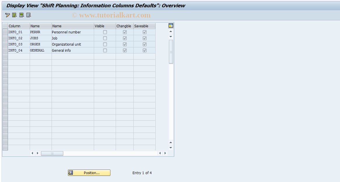 SAP TCode PP6G - Info Column: Main Proposal