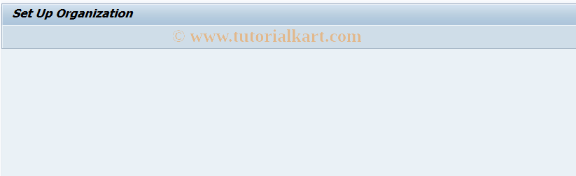 SAP TCode PP90 - Set up Organization